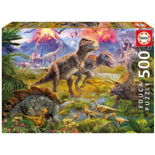 Puzzle 500 Piezas De Dinosaurios