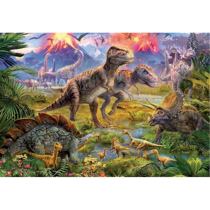 Puzzle 500 Piezas De Dinosaurios