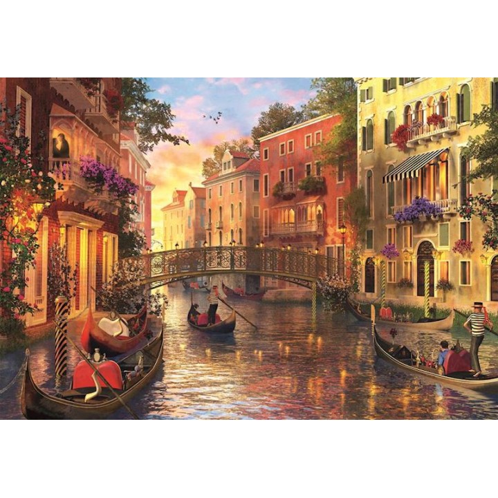Puzzle 1500  Atardecer En Venecia