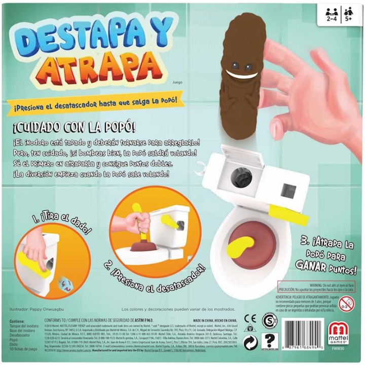 Juego Baño Boom Atrapa La Caca