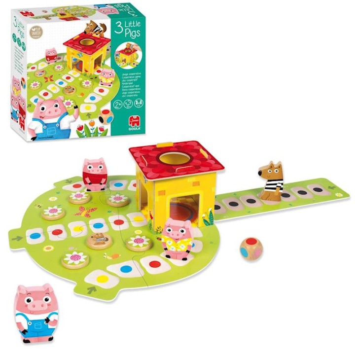 Goula Juego Madera Los 3 Cerditos