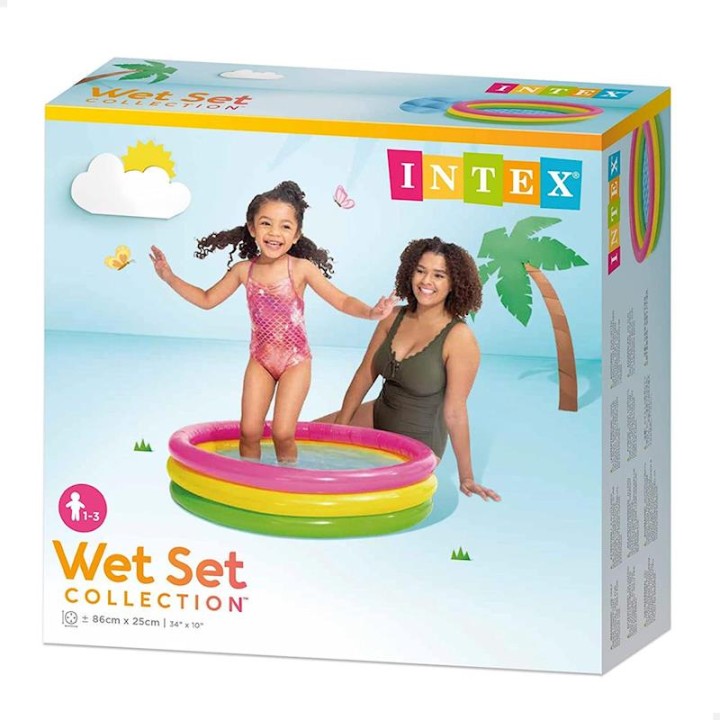Piscina 3 Tubos Colores Hin.86X25cm