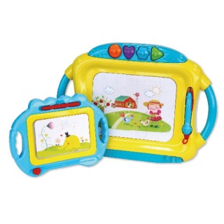 Set Dos Pizarras Magicas Magneticas 4 Colores 46X36 Cm Sdos