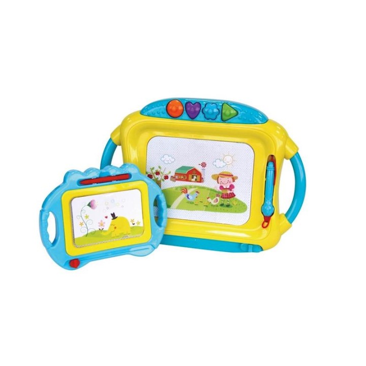 Set Dos Pizarras Magicas Magneticas 4 Colores 46X36 Cm Sdos