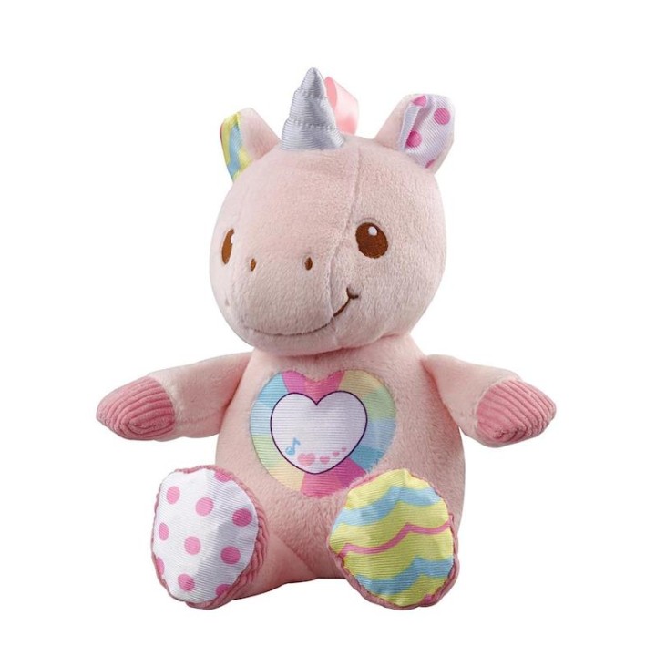 Peluche El Unicornio Cantarin Con Luz Sonido Y Diferentes Te