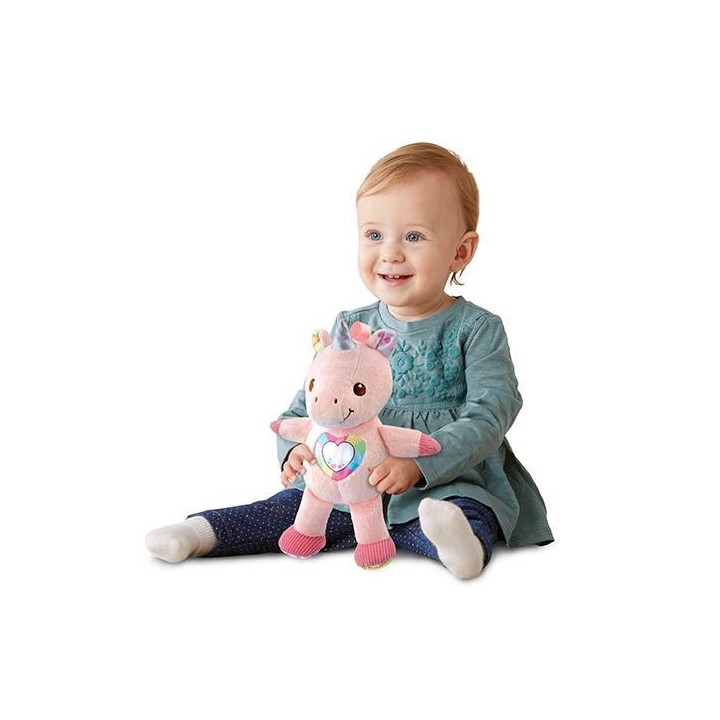 Peluche El Unicornio Cantarin Con Luz Sonido Y Diferentes Te