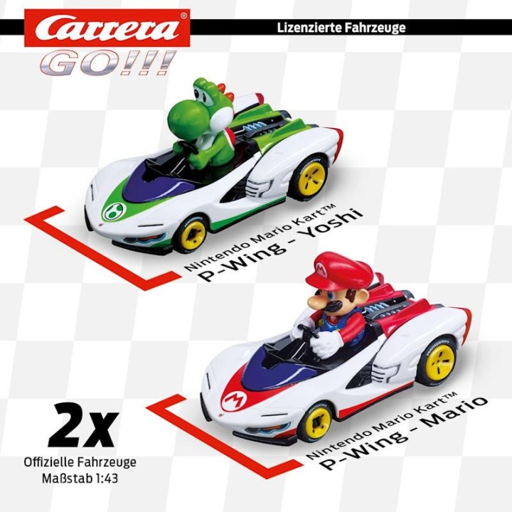 Pista Nintendo Mario Kart P-Wing Incluye 2 Coches (Mario + Y