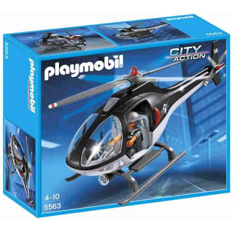 Playmobil Helicóptero Unidad Especial De Policía