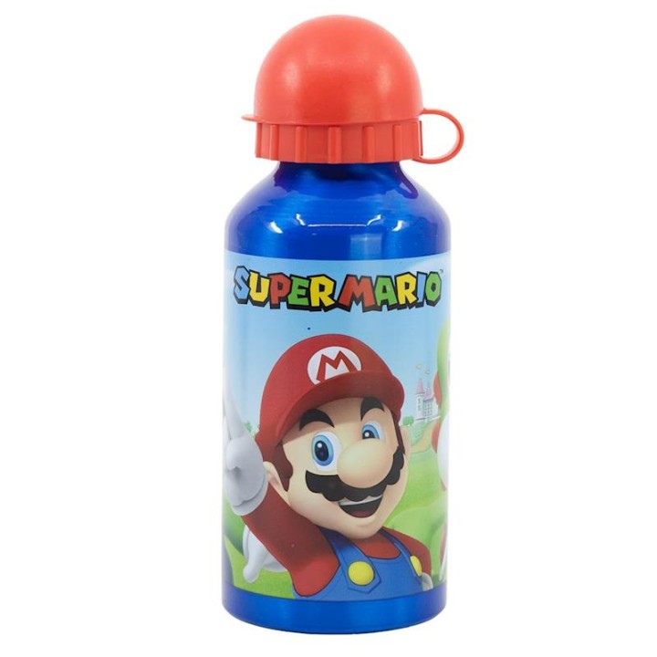 Botella Aluminio Super Mario 400M