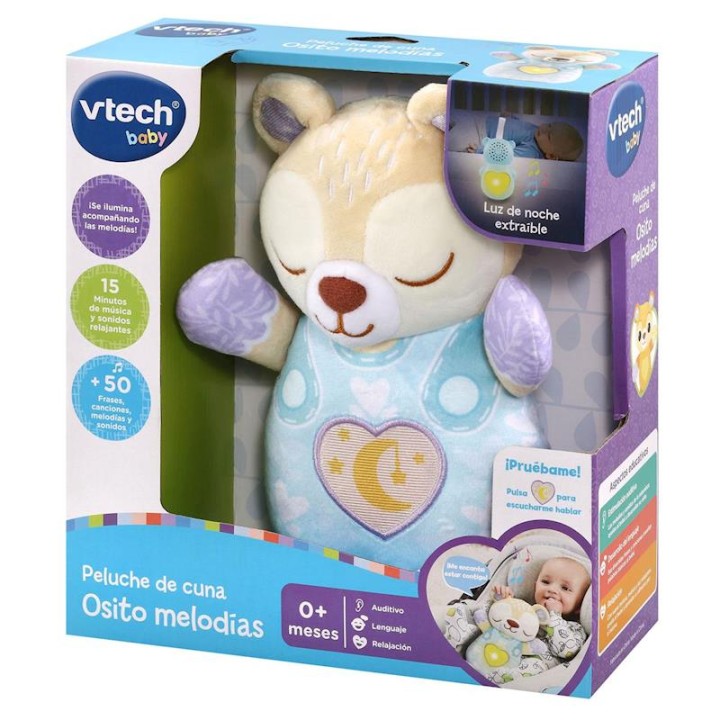 Peluche De Cuna Osito Melodías Con Más De