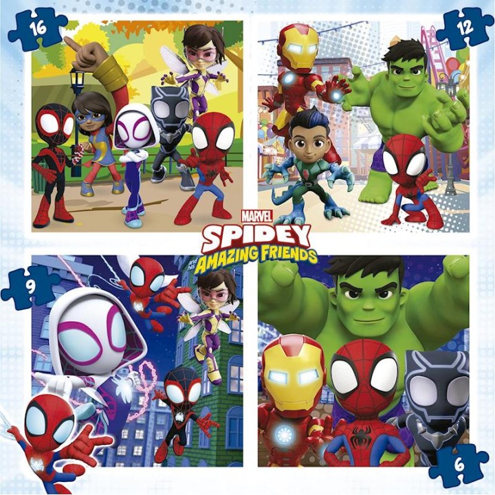 Maleta Puzzles Progresivos Spidey Y Sus