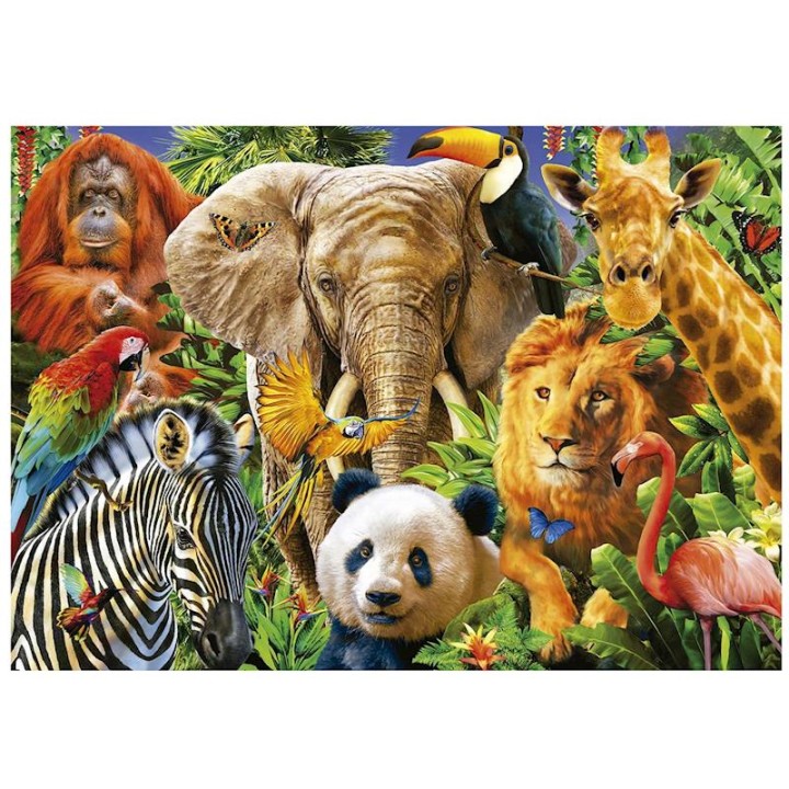 Puzzle 500 Collage De Animales Salvajes