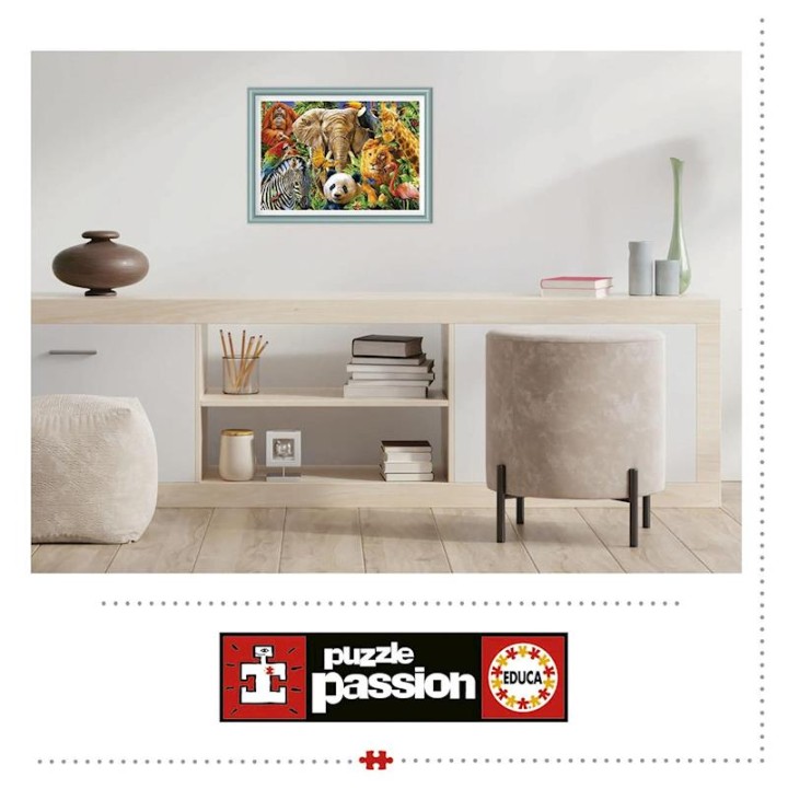 Puzzle 500 Collage De Animales Salvajes