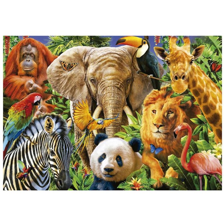 Puzzle 500 Collage De Animales Salvajes