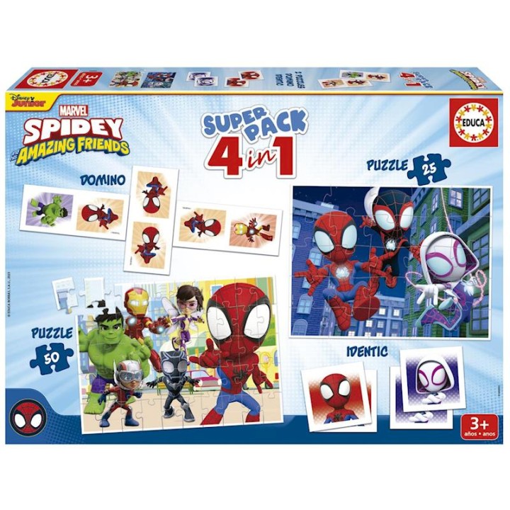 Superpack 4 En 1 Spidey Y Sus Increíbles