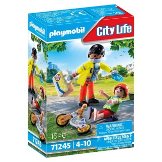 Playmobil Paramédico Con Paciente City