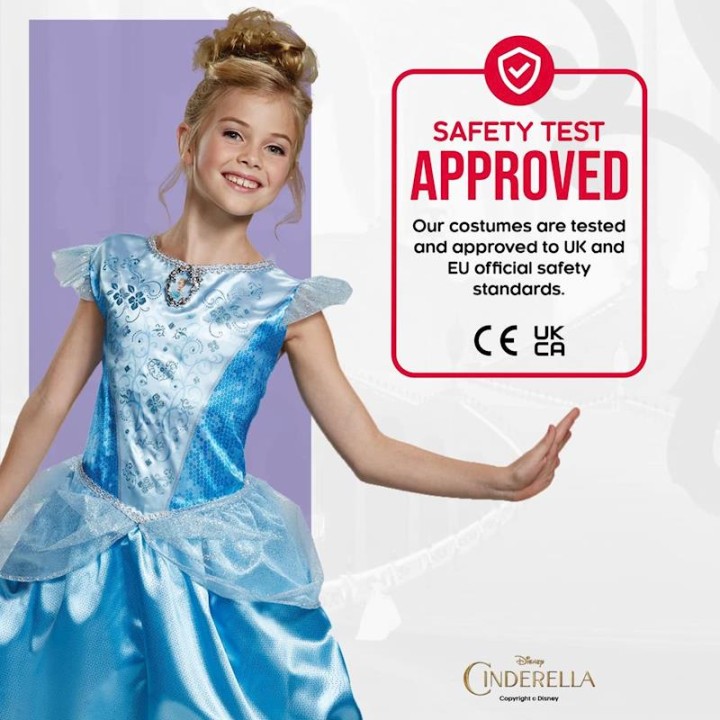 Disfraz Disney Princess Cenicienta Classic Talla. 5-6 Años