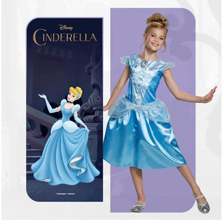 Disfraz Disney Princess Cenicienta Classic Talla. 5-6 Años