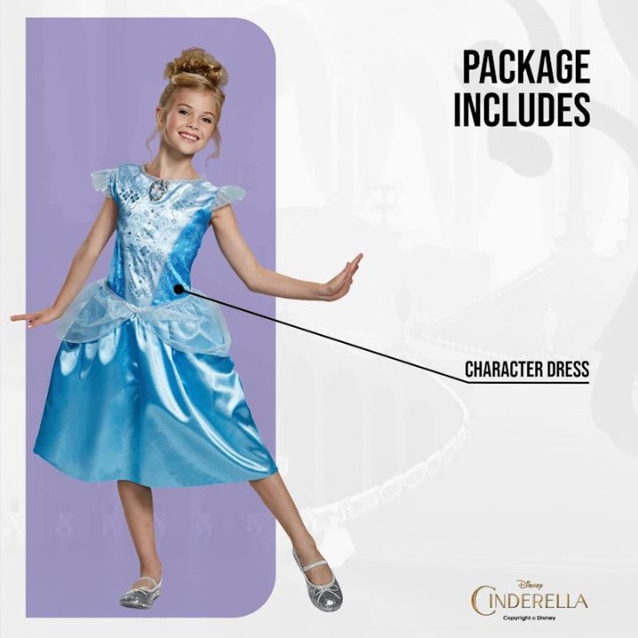 Disfraz Disney Princess Cenicienta Classic Talla. 5-6 Años