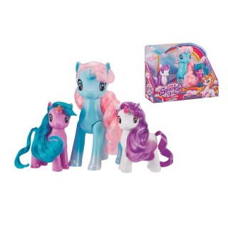 Set 3 Unicornios Sparkle Girlz, 18Cm (Grande) Y 11 Cm (Peque