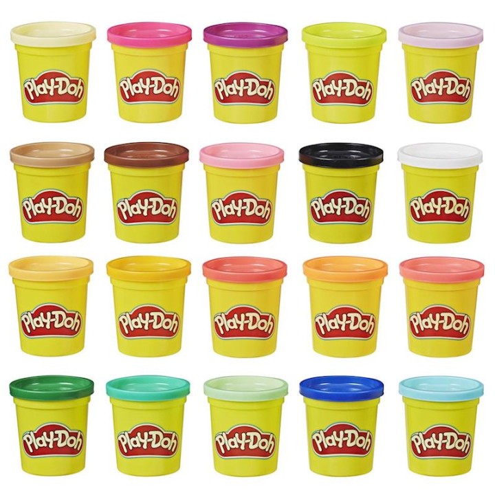 Playdoh Pack Color 20 Botes - Modelos Surtidos