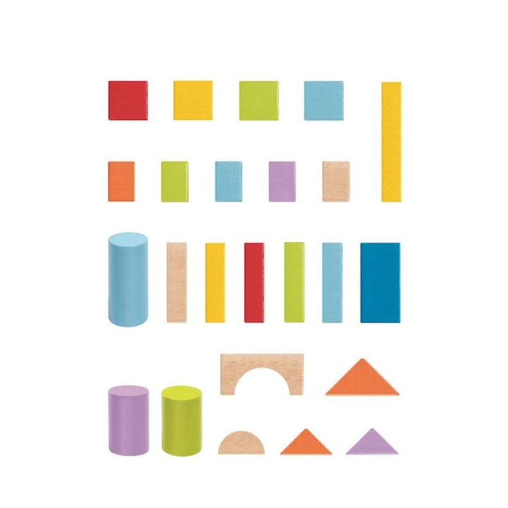 Puzzle De Madera 101 Bloques 27,X22x13cm