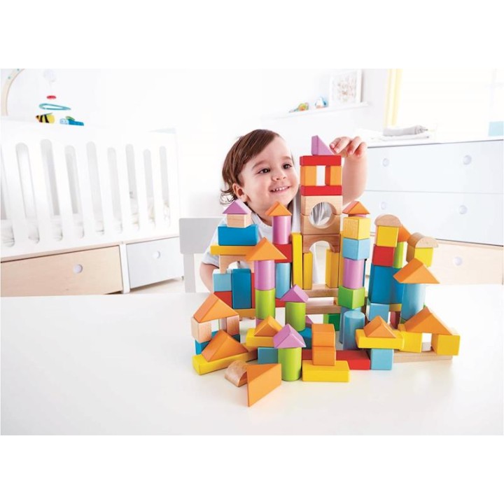 Puzzle De Madera 101 Bloques 27,X22x13cm