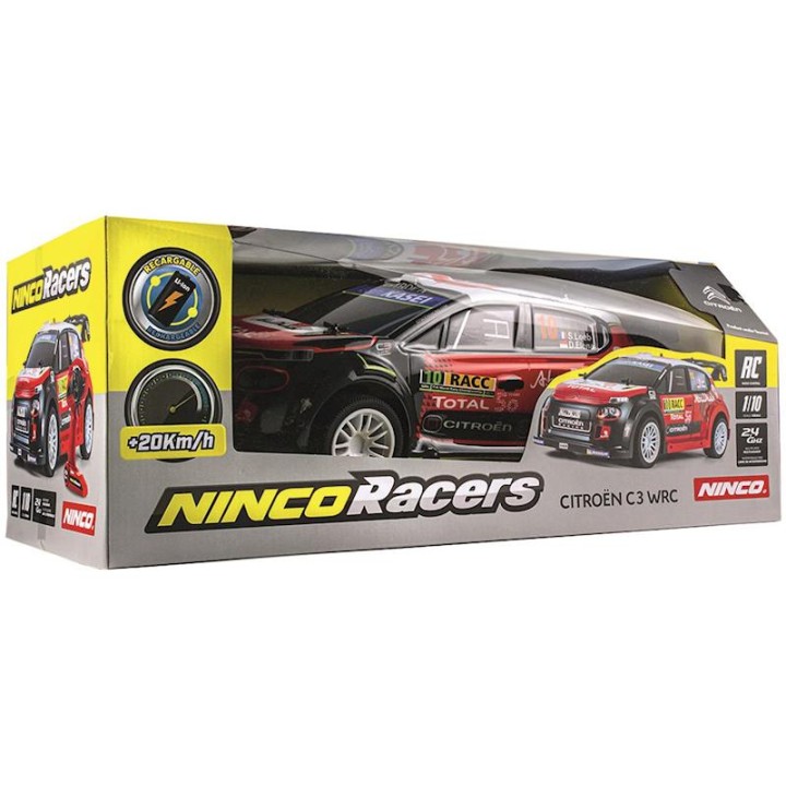 Coche R/C Citroën C3 Wrc 1:10, Emisora 2,4Ghz Con Bateria Y 