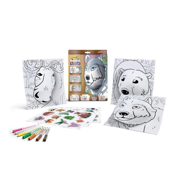 Set Attività 3D Crayola Pops_Natura Selvaggia
