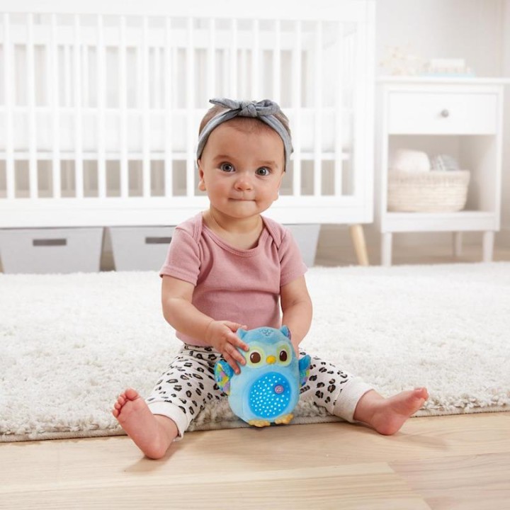 Proyector De Peluche Búho Estrellitas Con