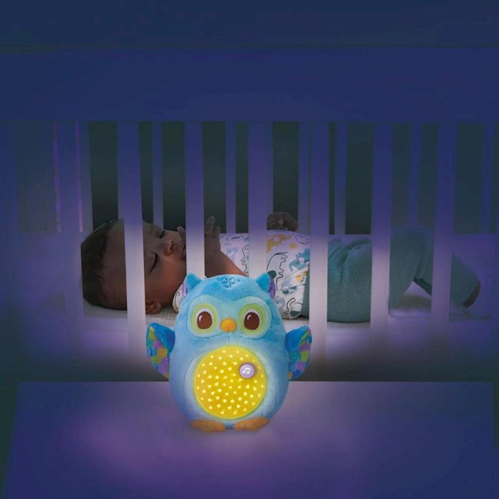 Proyector De Peluche Búho Estrellitas Con