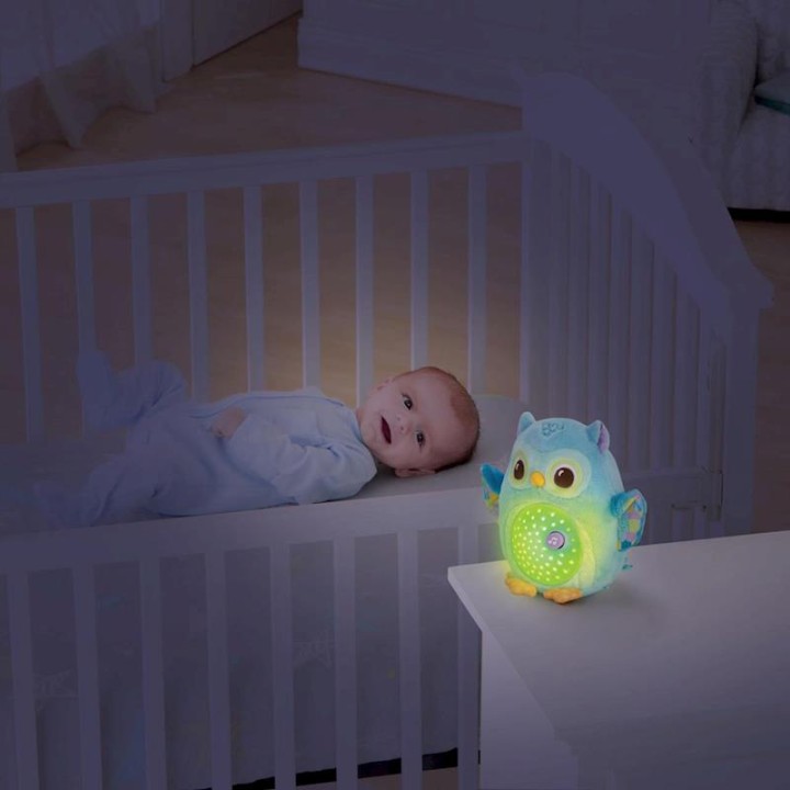 Proyector De Peluche Búho Estrellitas Con