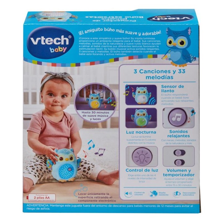 Proyector De Peluche Búho Estrellitas Con