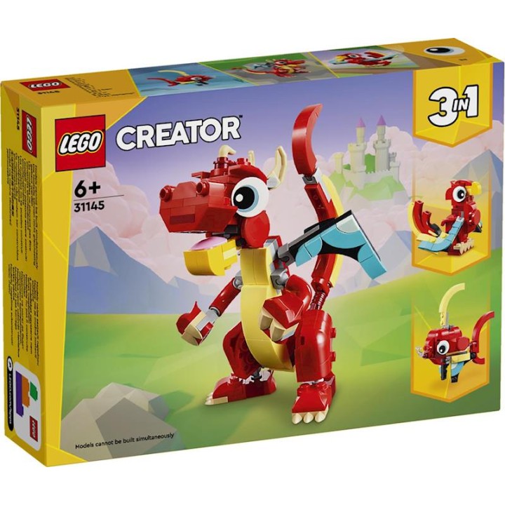 Lego Juego De Construccion Dragón Rojo 