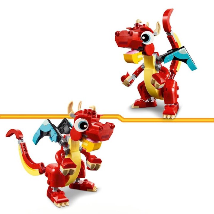 Lego Juego De Construccion Dragón Rojo 