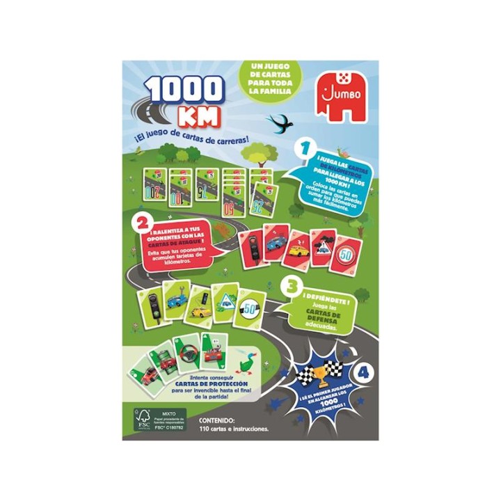 Juego De Cartas 1000 Kilometros