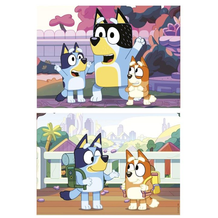 Puzzle Maleta Bluey 2X20 Piezas