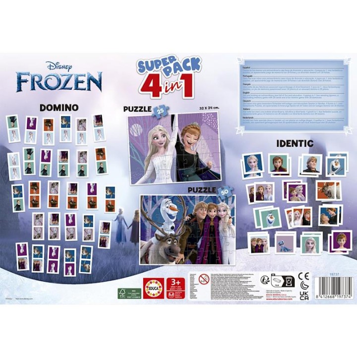 Superpack 4 En 1 Frozen 2 Puzzles