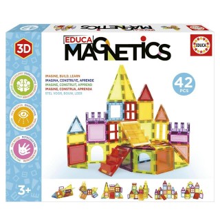 Juego De Construcción Magnetics Con 42 Piezas 