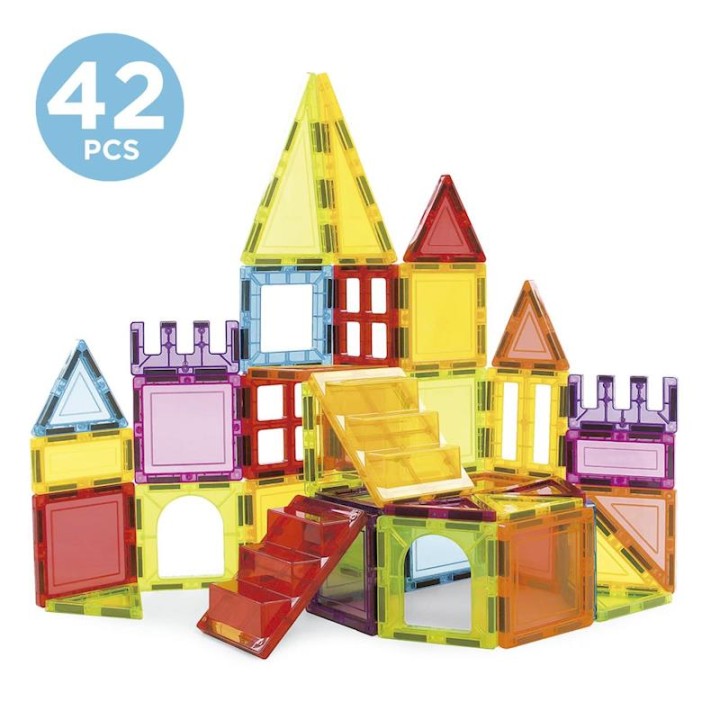 Juego De Construcción Magnetics Con 42 Piezas 