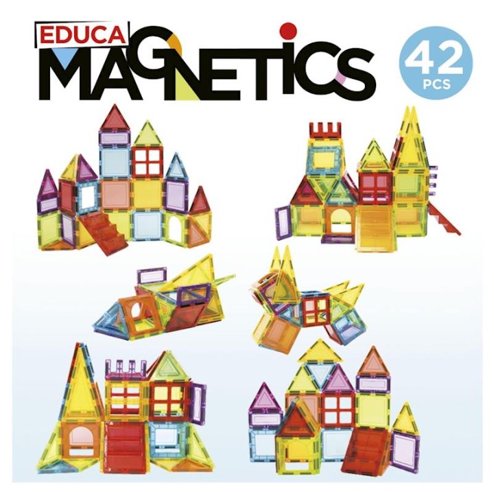 Juego De Construcción Magnetics Con 42 Piezas 