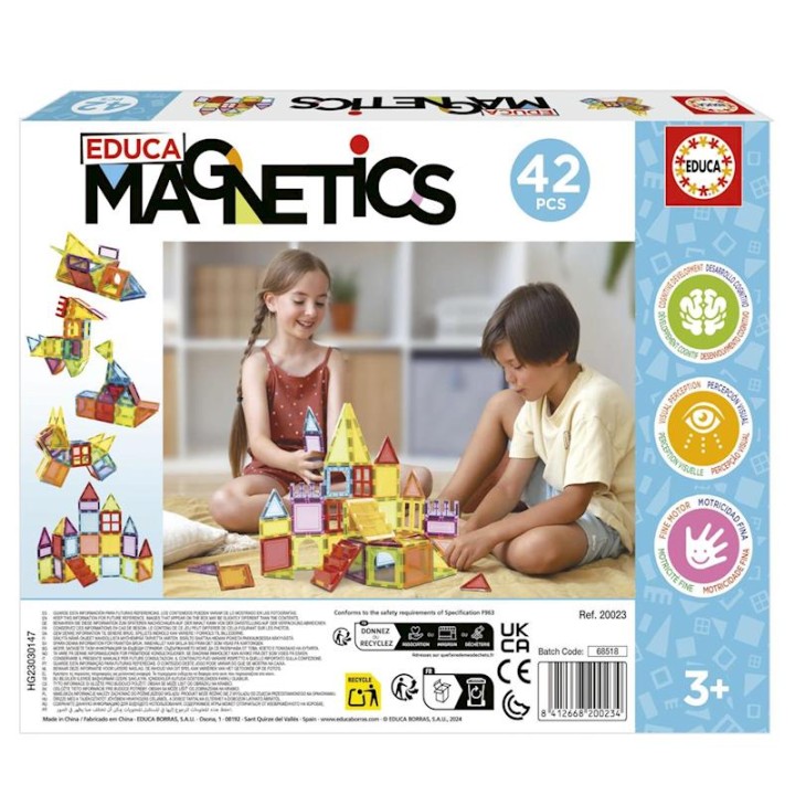 Juego De Construcción Magnetics Con 42 Piezas 