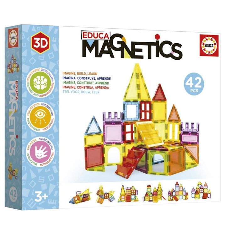 Juego De Construcción Magnetics Con 42 Piezas 