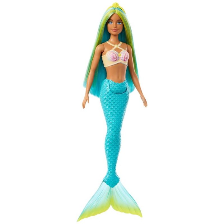 Muñeca Barbie Sirena Con Cola Rígida