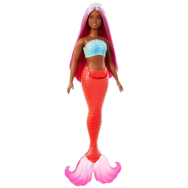 Muñeca Barbie Sirena Con Cola Rígida