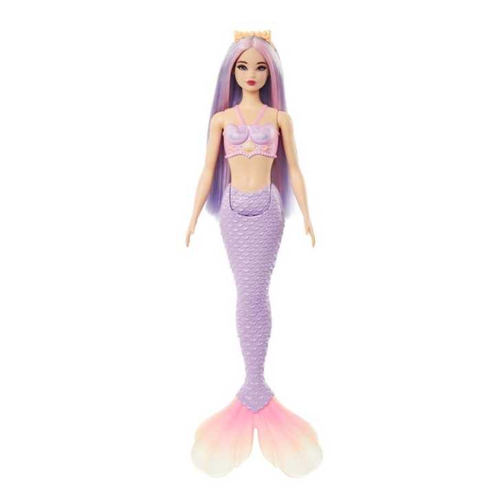Muñeca Barbie Sirena Con Cola Rígida