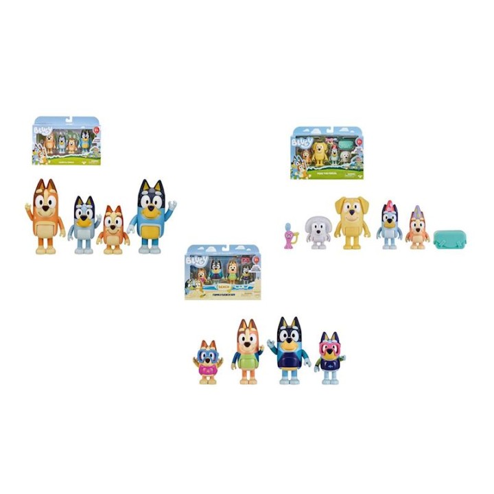 Bluey Pack 4 Figuras Varios Modelos