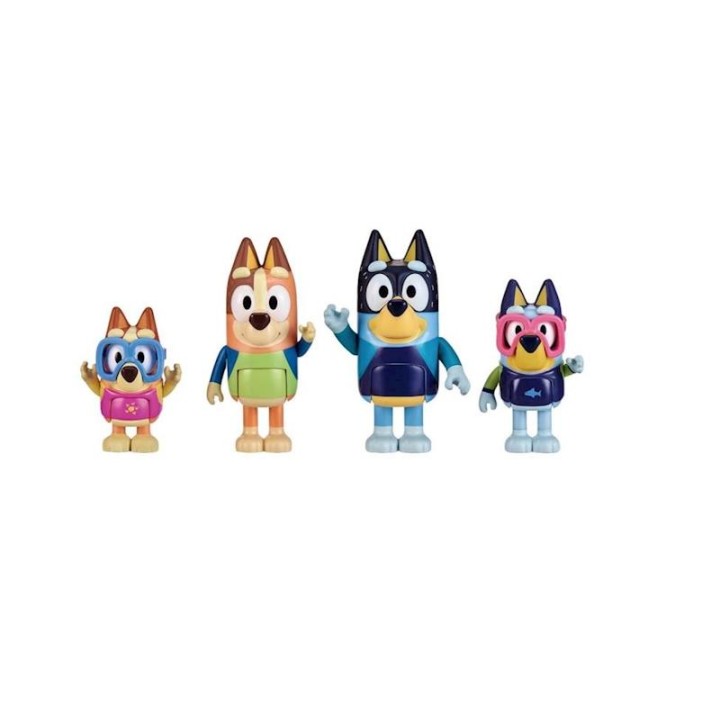 Bluey Pack 4 Figuras Varios Modelos