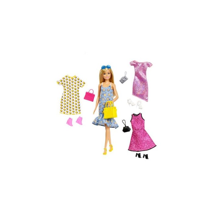 Barbie Fashionista Con 4 Modas