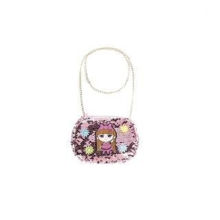 Bolso Lentejuelas Con Accesorios